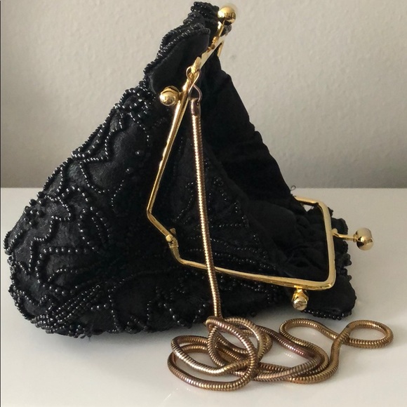 Vintage small beaded bag chain - Picture 6 of 7